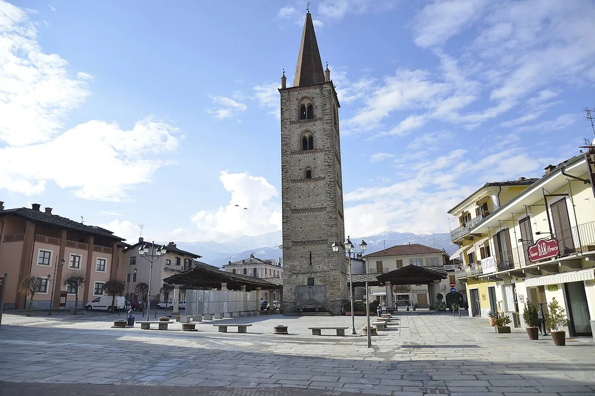 Veduta di Bagnolo Piemonte.